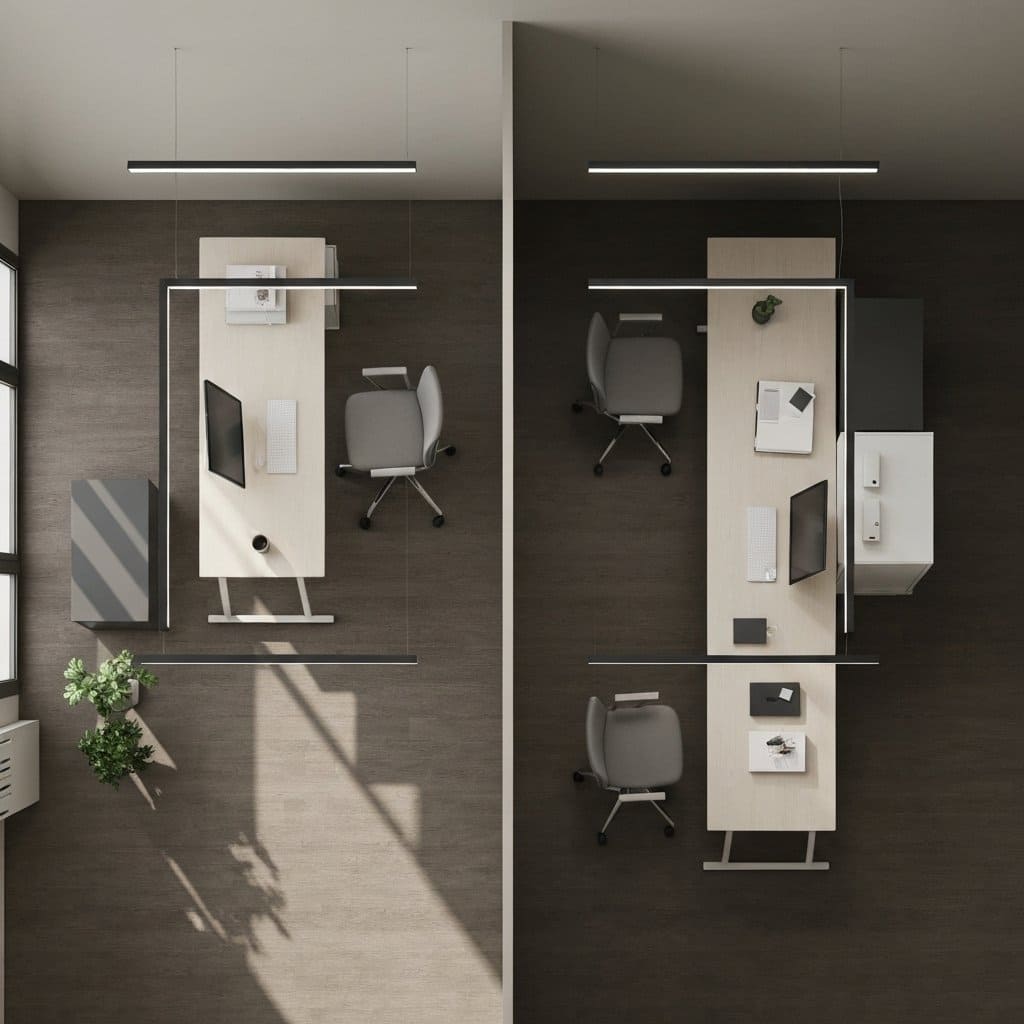 Dwa biurka w jednym pokoju – jak je ustawić, by zmaksymalizować przestrzeń i komfort?